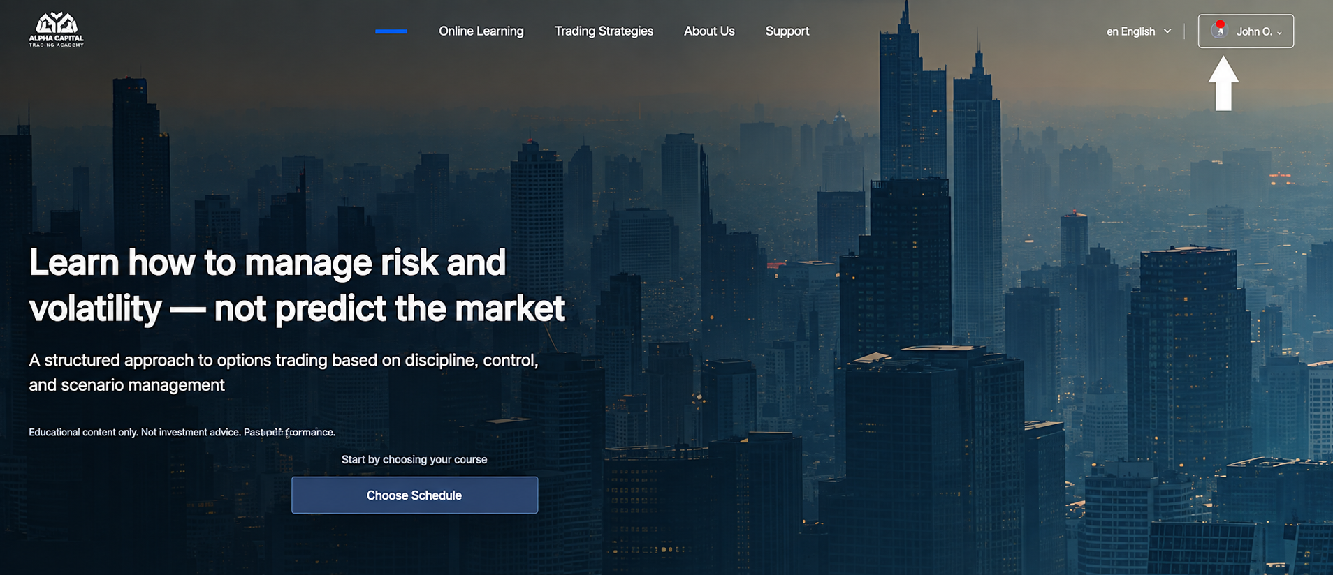 Risk Academy profile red email verification indicator